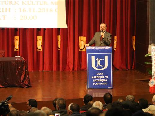 UŞAK KARDEŞLİK VE  DAYANIŞMA PLATFORMU KONFERANSI